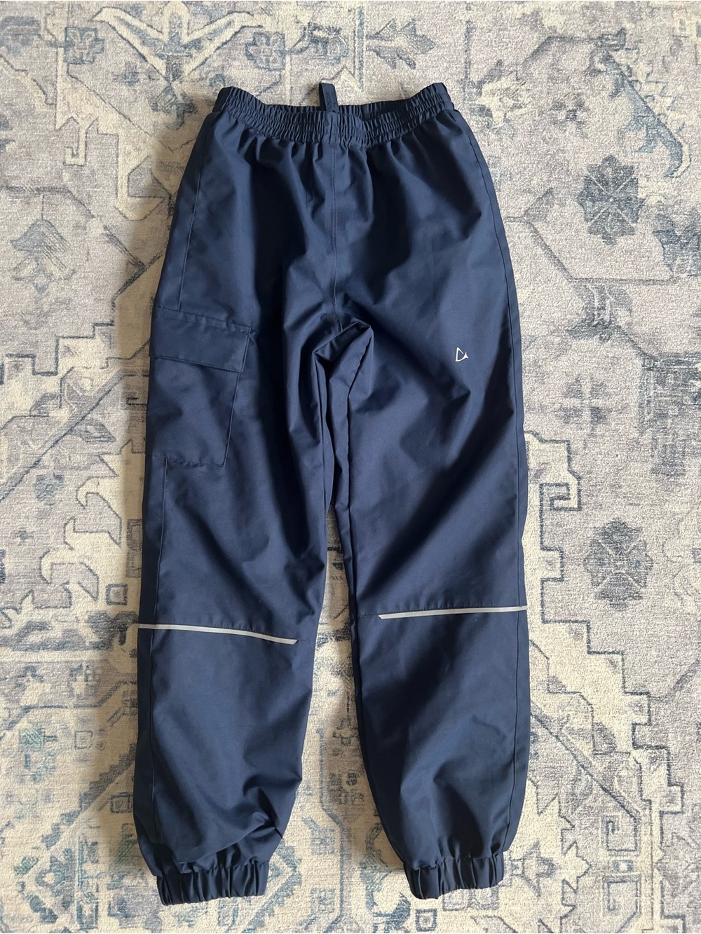 Paradox Kids Navy Waterproof Splash Pants Size 7/8 Youth Rain Snow Outdoor